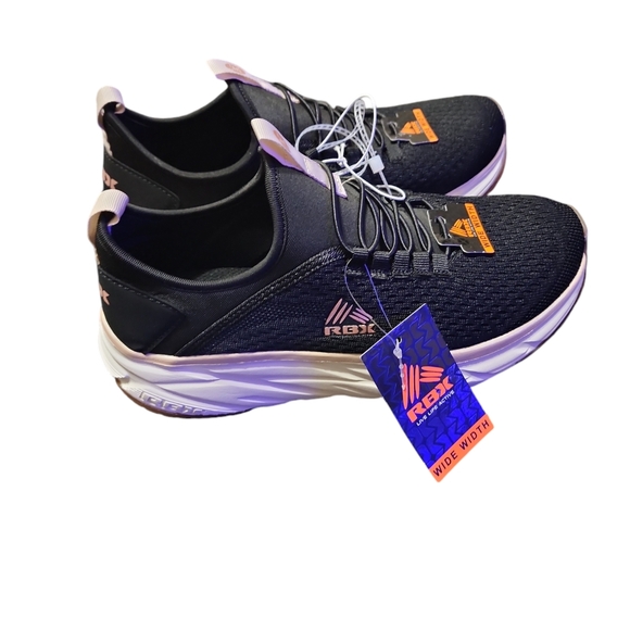 NEW RBX WOMEN'S 8.5 WIDE MESH SLIDE IN TENNIS SHOES - Picture 4 of 7